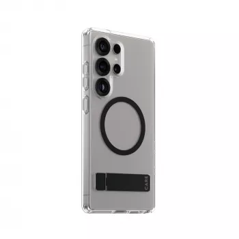 PanzerGlass CARE™ by ® Maciņš Caurspīdīgs ar Melnu Statīvu un Qi Savietojamību Samsung Galaxy S25 Ultra
