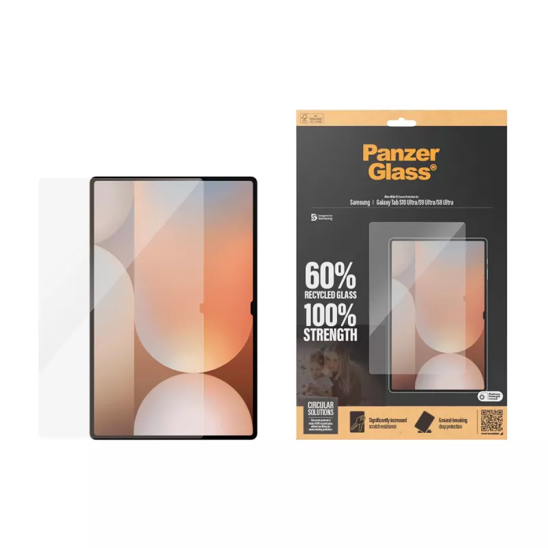 PanzerGlass® Ekrāna aizsargs Samsung Galaxy Tab S8 Ultra | S9 Ultra | S10 Ultra | Ultra-Wide Fit