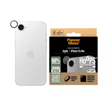 PanzerGlass® Hoops® Kameras lēcas aizsargs caurspīdīgs iPhone 17e | 16e