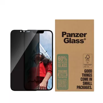 PanzerGlass® Privātuma ekrāna aizsargs iPhone 17e | 16e | 14 | 13 | 13 Pro | Ultra-Wide Fit