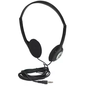 Austiņas MANHATTAN Stereo 3.5 mm melnas
