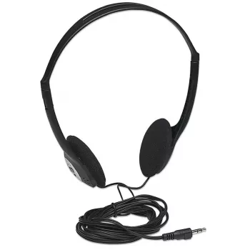 Austiņas MANHATTAN Stereo 3.5 mm melnas