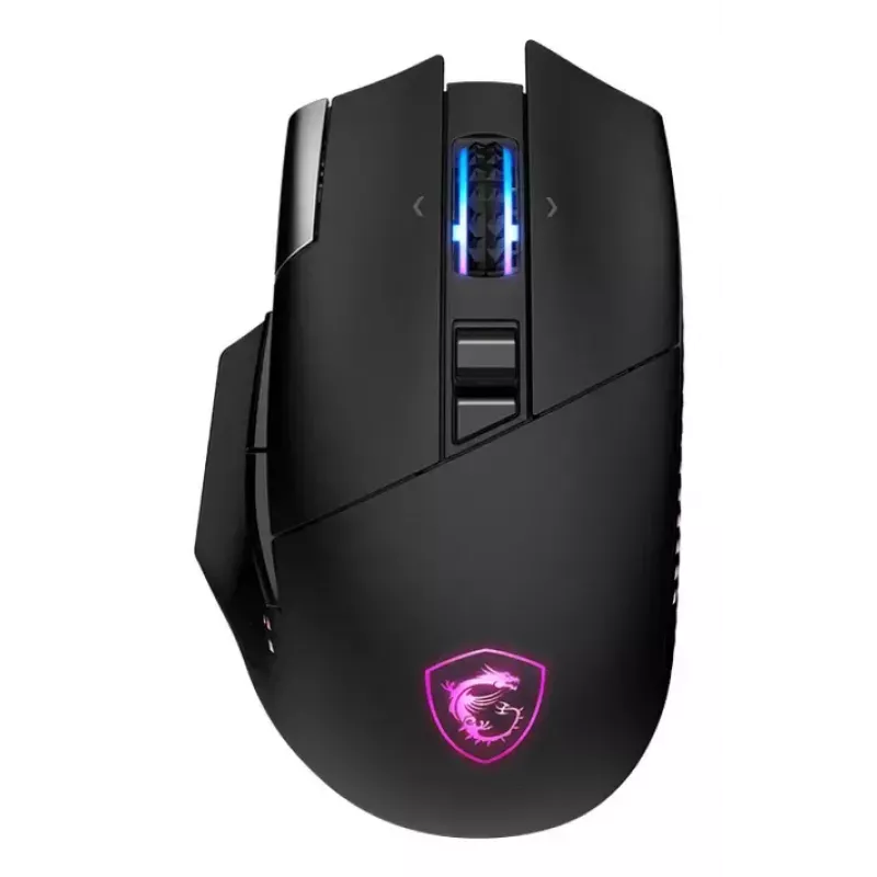 Pele MSI S12-4301370-CLA Gaming, labā roka, RF bezvadu + Bluetooth + USB Type-A, optiskā, 26000 DPI