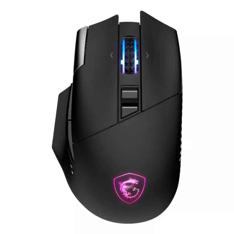 Pele MSI S12-4301370-CLA Gaming, labā roka, RF bezvadu + Bluetooth + USB Type-A, optiskā, 26000 DPI