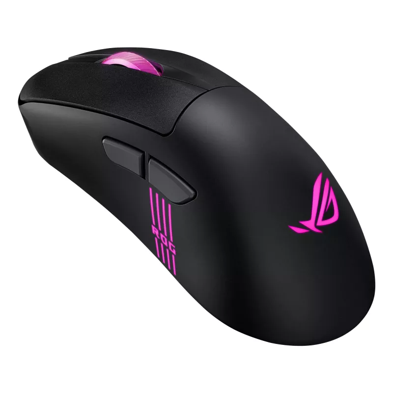 ASUS ROG Keris II Origin BLK spēļu pele, labā roka, RF bezvadu + Bluetooth + USB Type-A, optiskā, 42000 DPI