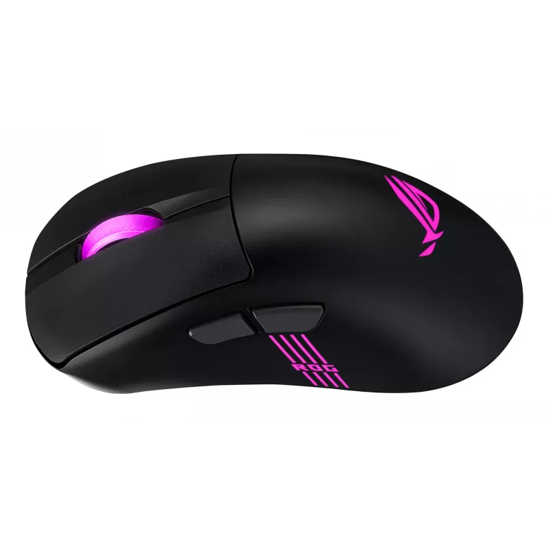 ASUS ROG Keris II Origin BLK spēļu pele, labā roka, RF bezvadu + Bluetooth + USB Type-A, optiskā, 42000 DPI