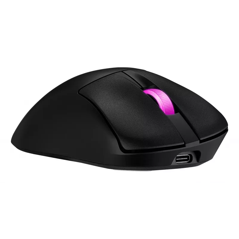 ASUS ROG Keris II Origin BLK spēļu pele, labā roka, RF bezvadu + Bluetooth + USB Type-A, optiskā, 42000 DPI