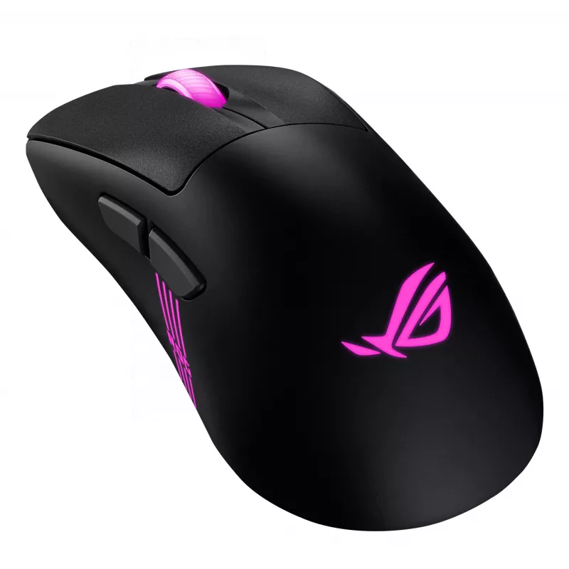ASUS ROG Keris II Origin BLK spēļu pele, labā roka, RF bezvadu + Bluetooth + USB Type-A, optiskā, 42000 DPI