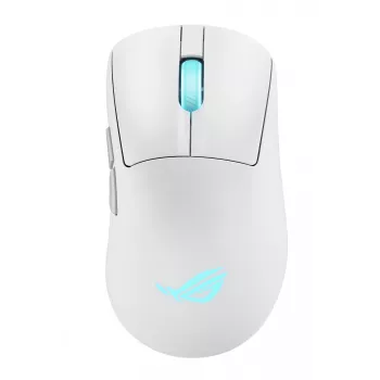 ASUS ROG Keris II Origin WHT spēļu pele, labā roka, RF bezvadu + Bluetooth + USB Type-A, optiskā, 42000 DPI