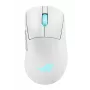 ASUS ROG Keris II Origin WHT spēļu pele, labā roka, RF bezvadu + Bluetooth + USB Type-A, optiskā, 42000 DPI