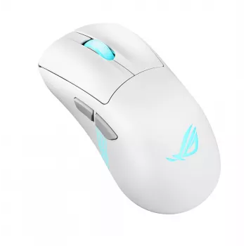 ASUS ROG Keris II Origin WHT spēļu pele, labā roka, RF bezvadu + Bluetooth + USB Type-A, optiskā, 42000 DPI