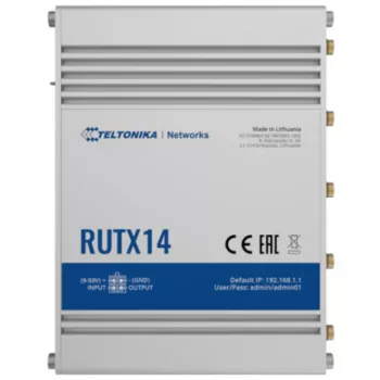TELTONIKA RUTX14 4G LTE Cat12 Wi-Fi industriālais maršrutētājs