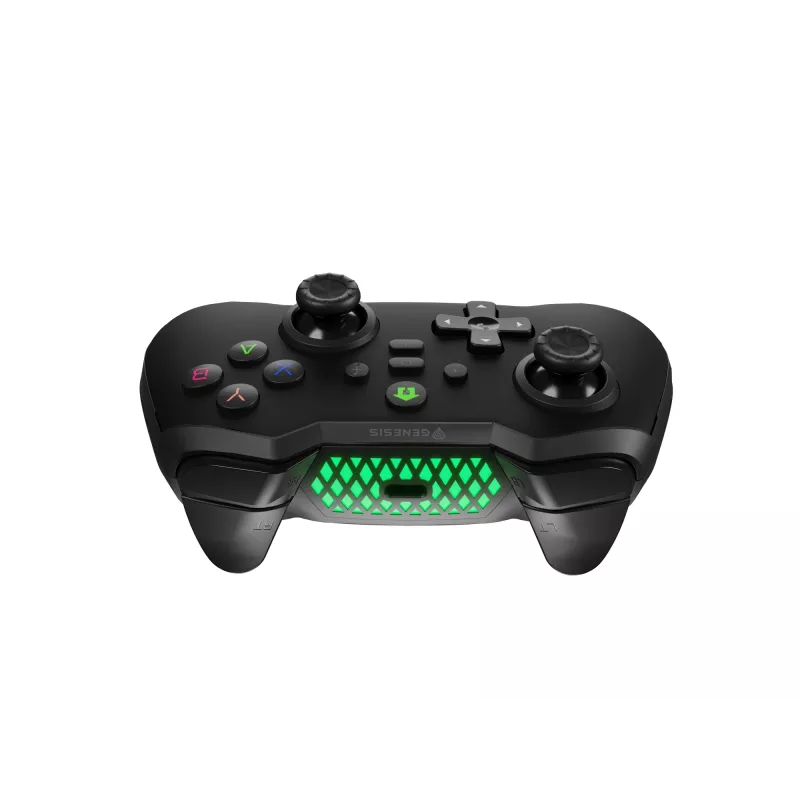 GENESIS Mangan 400 Melns Bluetooth Gamepad Analogs/Cipars Android, MAC, Nintendo Switch, PC, iOS