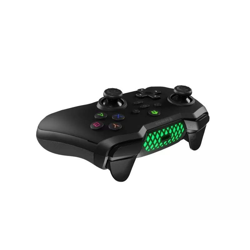 GENESIS Mangan 400 Melns Bluetooth Gamepad Analogs/Cipars Android, MAC, Nintendo Switch, PC, iOS