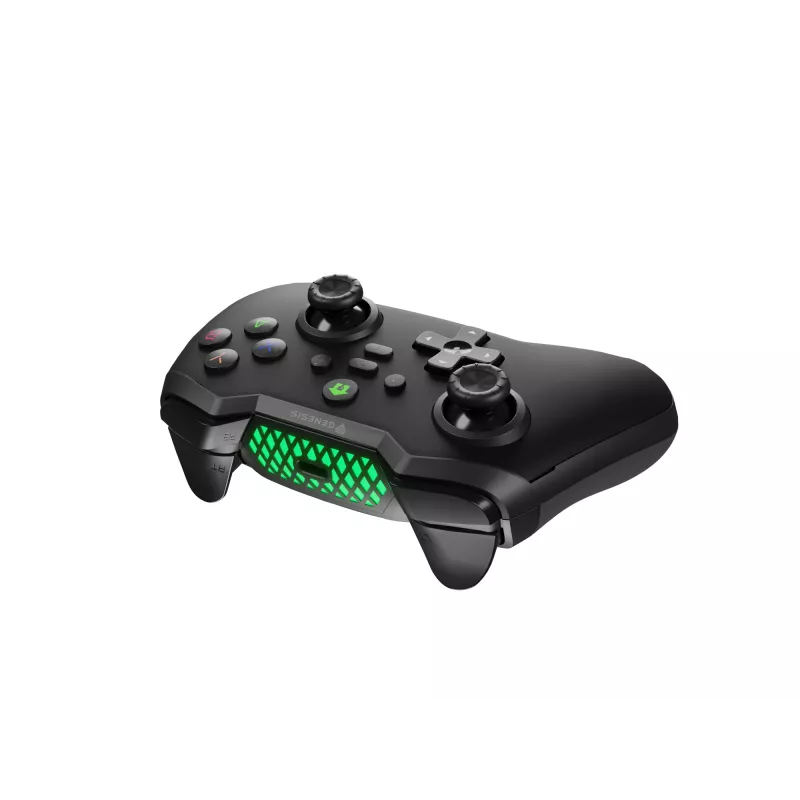 GENESIS Mangan 400 Melns Bluetooth Gamepad Analogs/Cipars Android, MAC, Nintendo Switch, PC, iOS