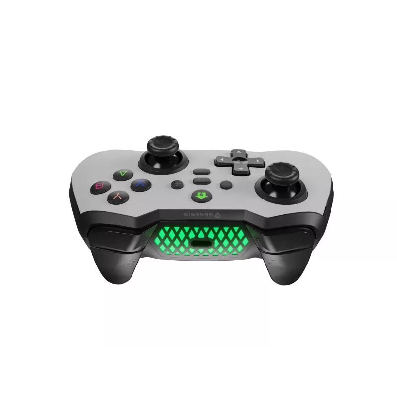 GENESIS Mangan 400 White Bluetooth spēļu kontrolieris Analogs / Digitāls Android, MAC, Nintendo Switch, PC, iOS
