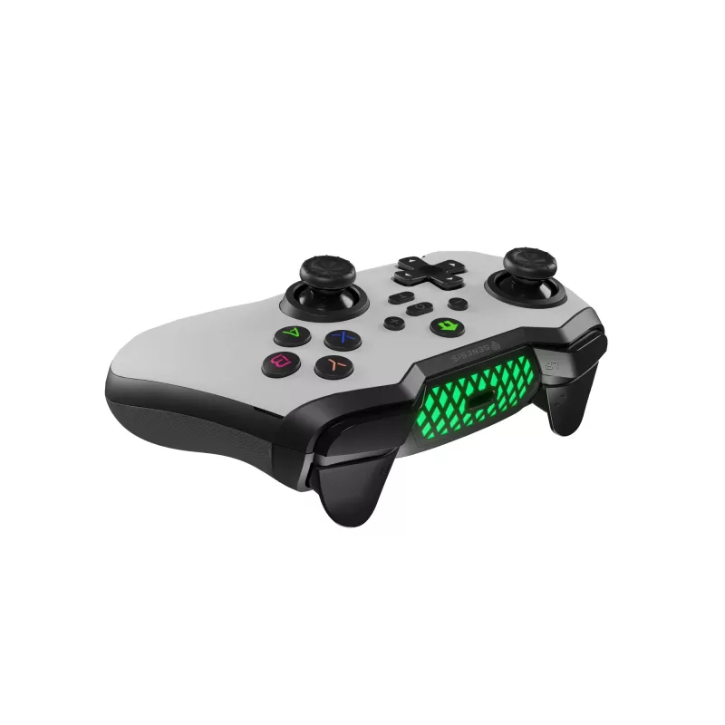 GENESIS Mangan 400 White Bluetooth spēļu kontrolieris Analogs / Digitāls Android, MAC, Nintendo Switch, PC, iOS