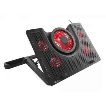 GENESIS Oxid 550 dzesēšanas paliktnis klēpjdatoriem 43.9 cm (17.3 inch) 2800 RPM Melns