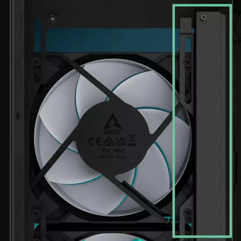 ARCTIC Xtender VG (Balts) E-ATX datora korpuss ar vertikālu GPU montāžu