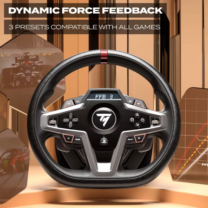 Thrustmaster T248 Melna stūre + Pedāļi PC, PlayStation 4, PlayStation 5