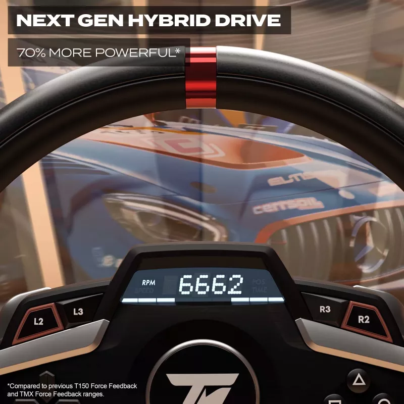 Thrustmaster T248 Melna stūre + Pedāļi PC, PlayStation 4, PlayStation 5