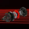 Thrustmaster T598 Black, Red USB stūre + Pedāļi Analogue/Digitāls PC, PlayStation 4, PlayStation 5