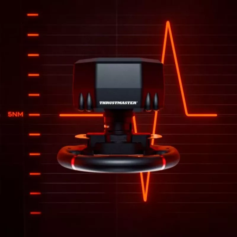 Thrustmaster T598 Black, Red USB stūre + Pedāļi Analogue/Digitāls PC, PlayStation 4, PlayStation 5