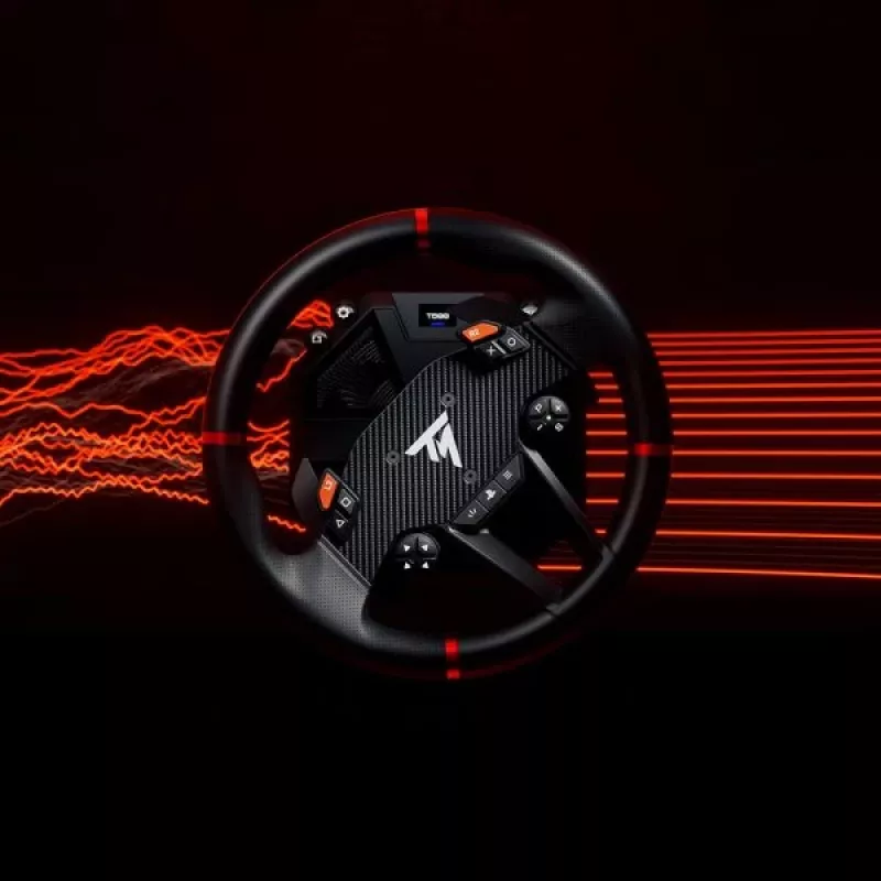 Thrustmaster T598 Black, Red USB stūre + Pedāļi Analogue/Digitāls PC, PlayStation 4, PlayStation 5