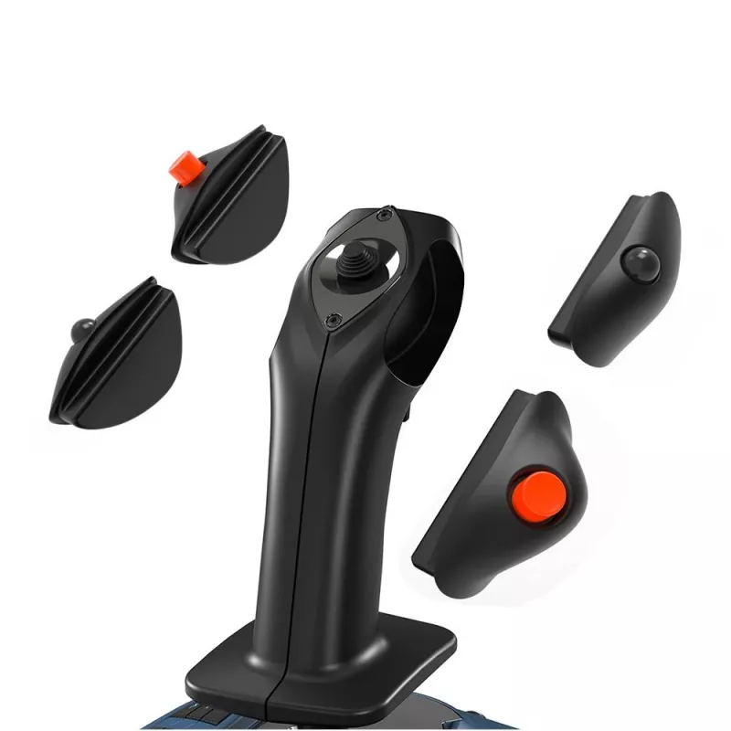 Thrustmaster TCA Sidestick X Airbus Edition, melns, pelēks USB sviras analogs PC, Xbox