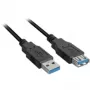 SHARKOON USB kabelis - 2xUSB3.0-A USB 3.2 Gen 1 (3.1 Gen 1) USB A - 1m