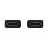 Samsung EP-DN975 - USB kabelis - USB-C (spraudnis) līdz USB-C (spraudnis) - USB 2.0 - 1 m - USB barošana (5A, 100 W) - melns - paredzēts Galaxy Note10, Note10+, Note1