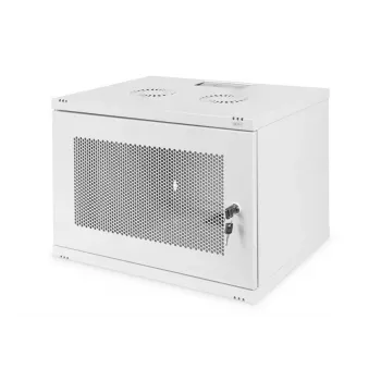 DIGITUS 7U sienas stiprinājuma korpuss SOHO nemontēts 370x540x400 mm perforētas priekšējās durvis pelēks