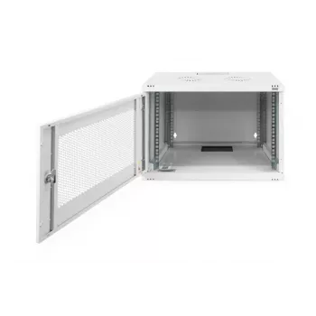 DIGITUS 7U sienas stiprinājuma korpuss SOHO nemontēts 370x540x400 mm perforētas priekšējās durvis pelēks