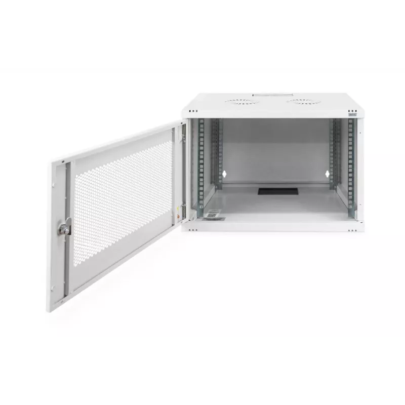 DIGITUS 7U sienas stiprinājuma korpuss SOHO nemontēts 370x540x400 mm perforētas priekšējās durvis pelēks