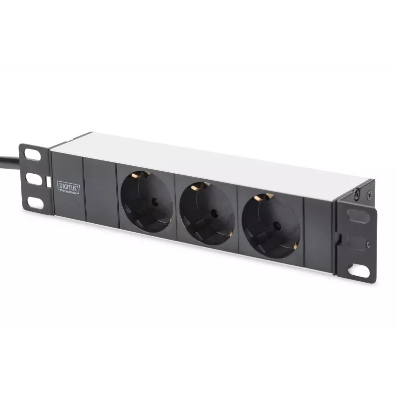 DIGITUS DN-10-SET-2-B 10 collu tīkla komplekts ar 9U skapi, plauktu, PDU, 8 portu slēdzi un CAT6 paneļa
