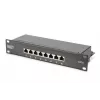 DIGITUS DN-10-SET-2-B 10 collu tīkla komplekts ar 9U skapi, plauktu, PDU, 8 portu slēdzi un CAT6 paneļa
