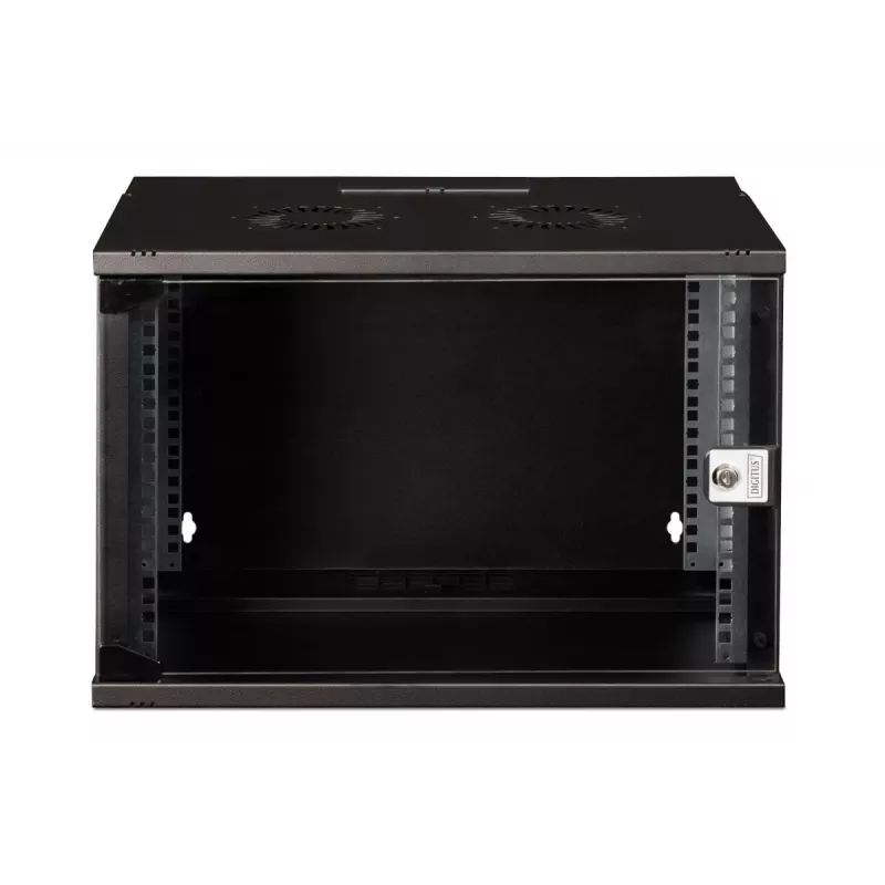 DIGITUS SOHO PRO sienas montāžas skapis - 19 inch 7U - 370 x 540 x 400mm melns