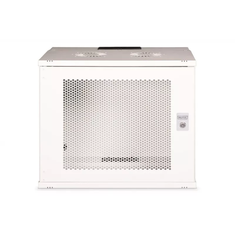 DIGITUS 19 collu 9U sienas montāžas skapis SOHO Pro perforētas durvis 460 x 540 x 400mm neizjaukts