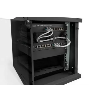 DIGITUS 10IN 6U sienas montāžas skapis - SOHO PRO 325 x 315 x 300mm melns