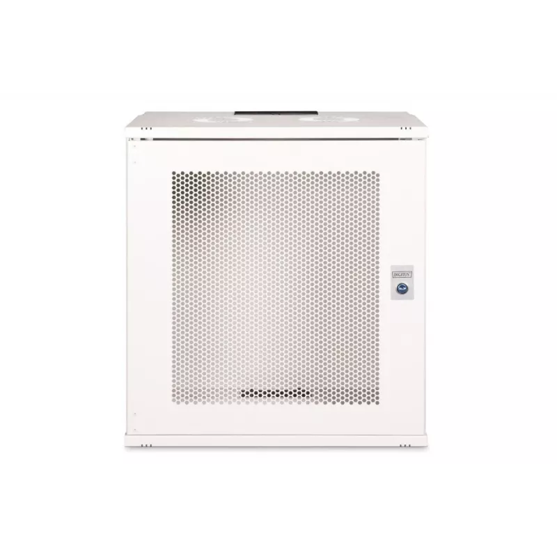 DIGITUS 19 collu 12U sienas montāžas skapis SOHO Pro perforētas durvis 595 x 540 x 400 mm neizjaukts