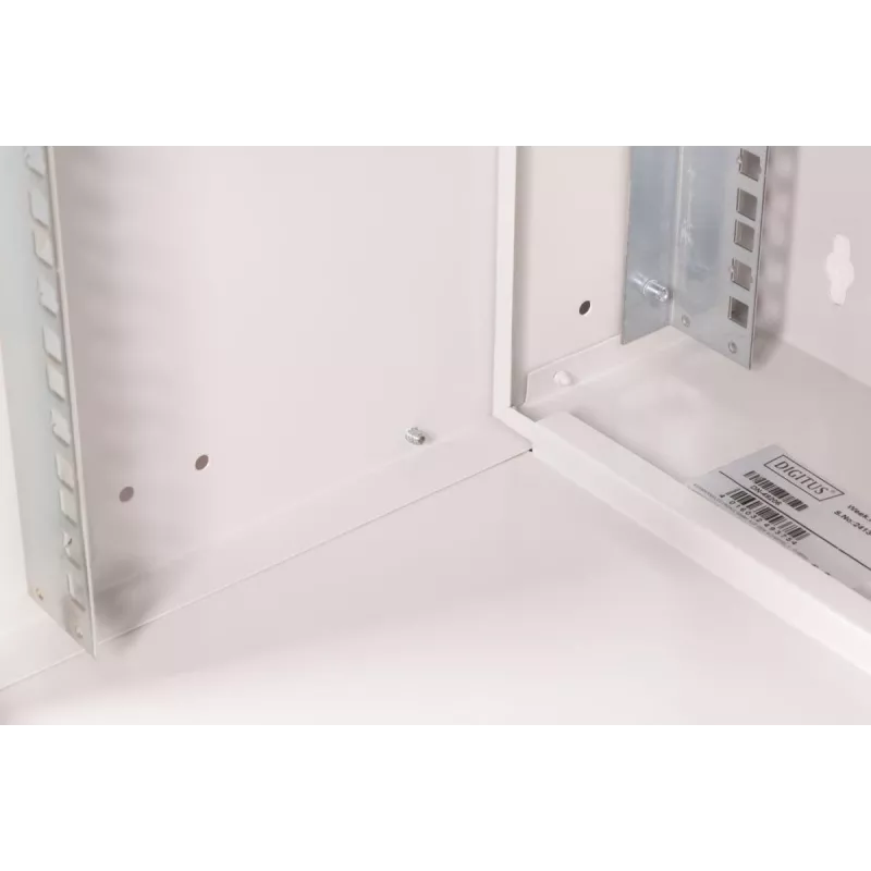 DIGITUS 19 collu 12U sienas montāžas skapis SOHO Pro perforētas durvis 595 x 540 x 400 mm neizjaukts