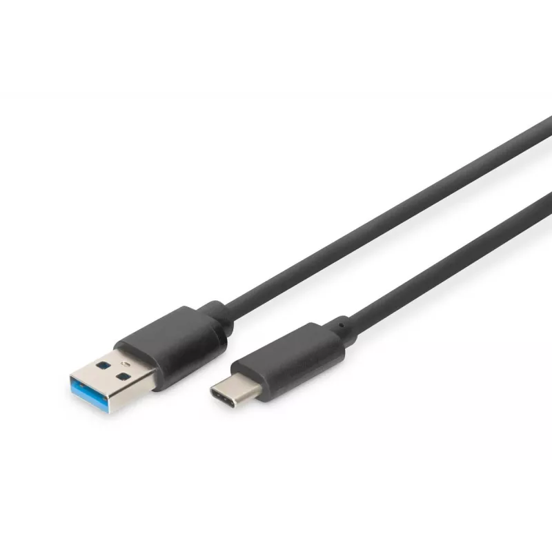 DIGITUS USB-C uz USB-A kabelis, 1m, SuperSpeed, melns