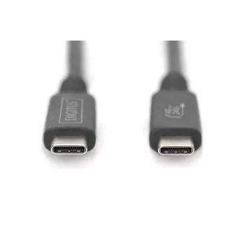DIGITUS USB 4.0 savienojuma kabelis Type-C uz Type-C, maks. izšķirtspēja 8K 30Hz, PD3.0, 40Gbit/s, 1m