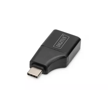 Digitus 4K USB-C uz HDMI-A adapteris, melns alumīnijs