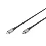 DIGITUS USB 4 savienojuma kabelis, Type-C uz Type-C, alumīnija korpuss, PP pinums, 4K@60Hz, PD3.0, 20 Gbit/s, 3 m, melns