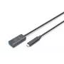 DIGITUS aktīvs USB-C pagarinātājkabelis - 10G USB 3.2 Gen2 USB-C - USB-A (tēviņš/mātīte) - 5m