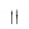 DIGITUS USB 3.2 Gen1 - RJ45 Ethernet kabelis CAT6a S/FTP Melns 10m