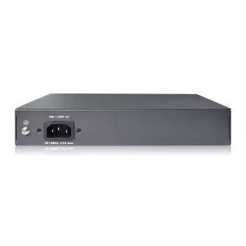 DIGITUS Fast Ethernet PoE af/at 8 portu slēdzis + 2 augšupsaites 120W PoE jaudas budžets, montējams statīvā