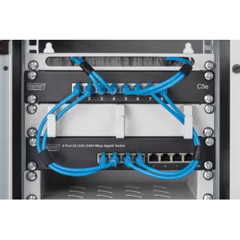 DIGITUS 8-Portu Gigabit Ethernet Slēdzis 10 inch 8x10/100/1000Mbps RJ45