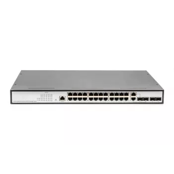 DIGITUS L2 pārvaldīts Gigabit Ethernet slēdzis 24 porti + 2 kombinētie un 2 SFP augšupsaites porti